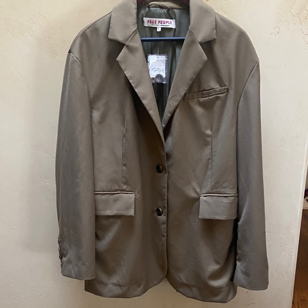 Sz S NWT Free People Women's Classic Brown Blazer